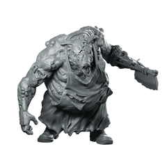 Pig Man Miniature Zombie Plague Hulk Miniature 360 Spin 01