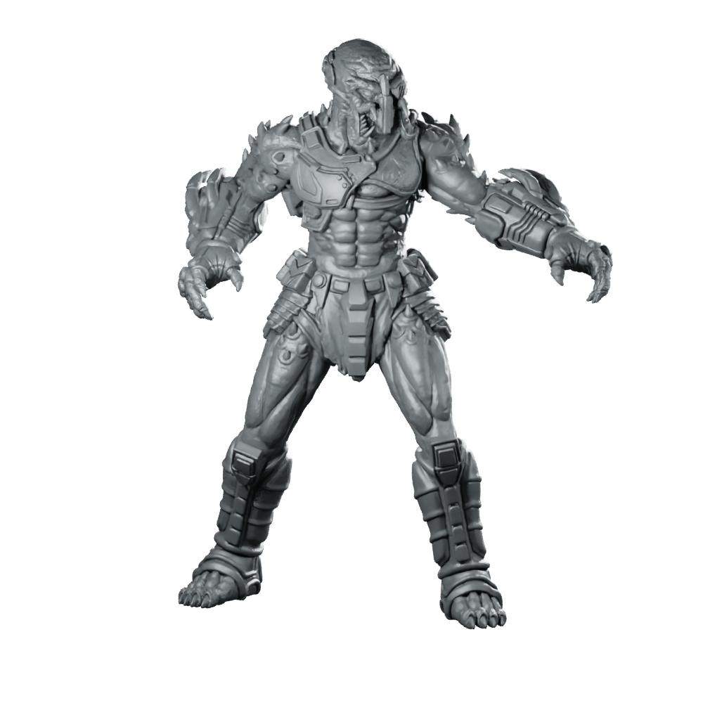 Pilot Killer Skull Hunter 3 Miniature Sci - Fi Mutant - Papsikels Miniatures - We Print Miniatures