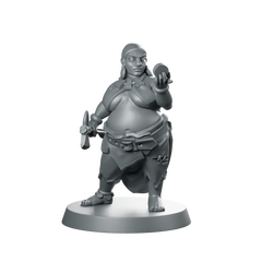Pirate Explorer Miniature Swashbuckling Bruiser DnD NPC Miniature 360 Spin 01
