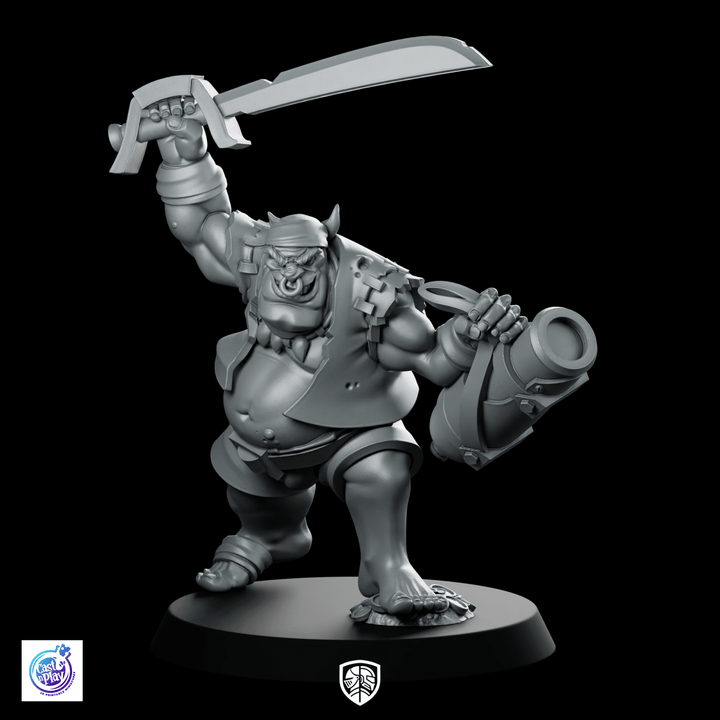 Pirat Ork Kanonier Miniatur