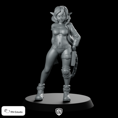 Pixel Phoenix Miniature Elf Rogue