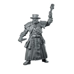 Trench Soldier Plague Pilgrim 5 Miniature Zealot Executioner - Papsikels Miniatures - We Print Miniatures