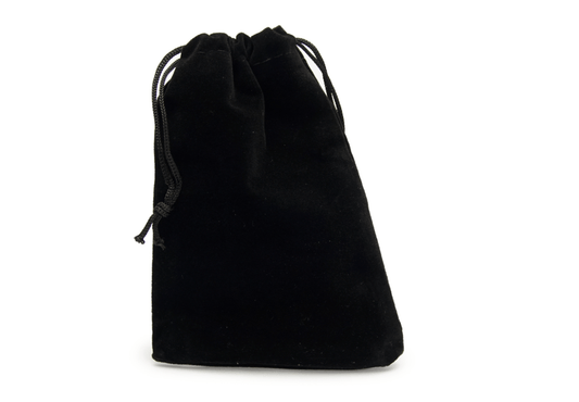 Plain Dice Bag - Black - DiceRoll UK - We Print Miniatures