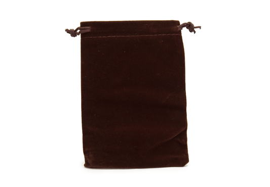 Plain Dice Bag - Brown - DiceRoll UK - We Print Miniatures