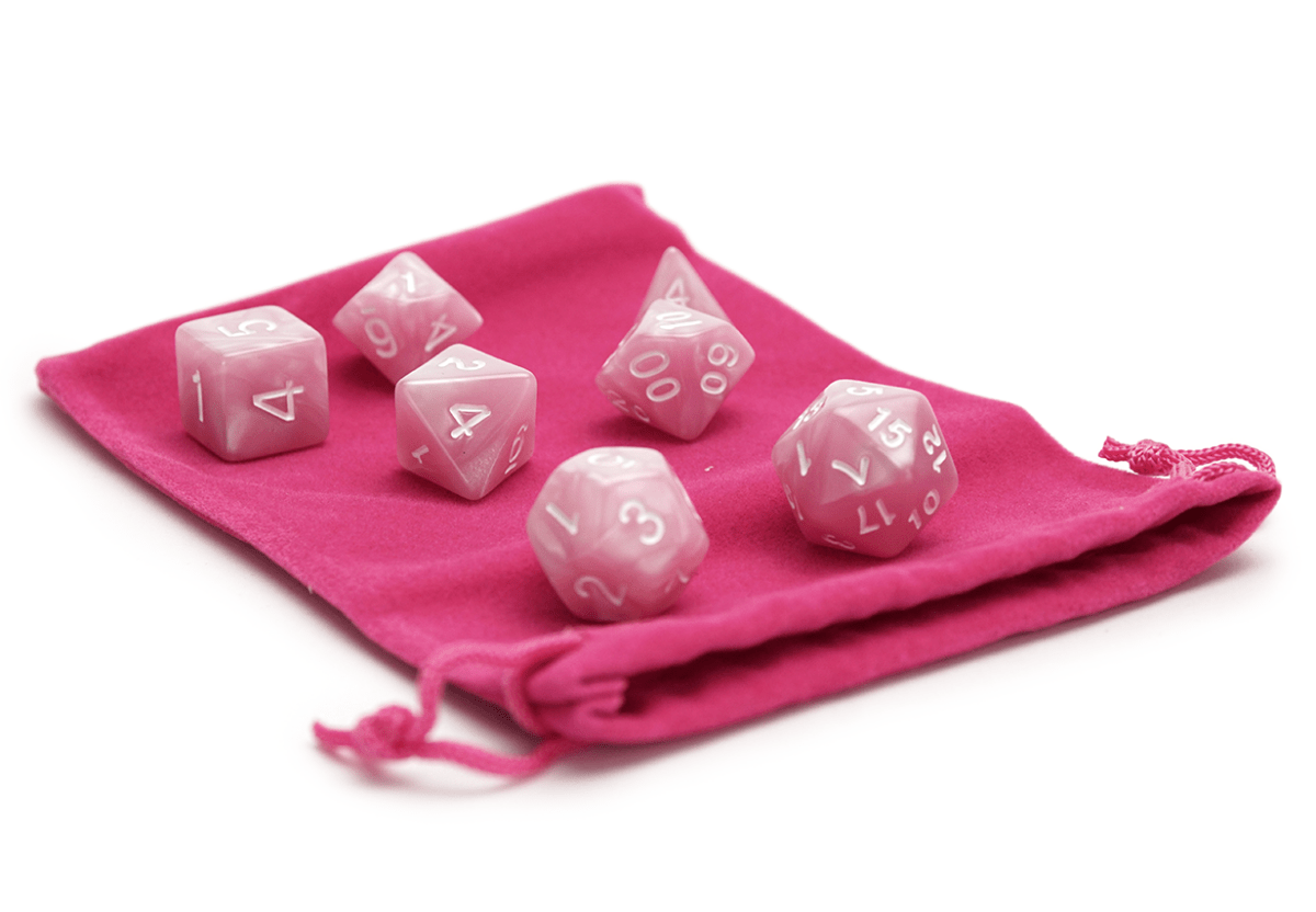 Plain Dice Bag - Magenta - DiceRoll UK - We Print Miniatures