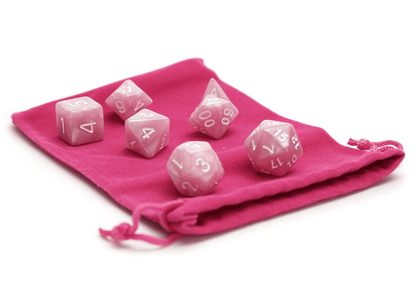 Plain Dice Bag - Magenta - DiceRoll UK - We Print Miniatures