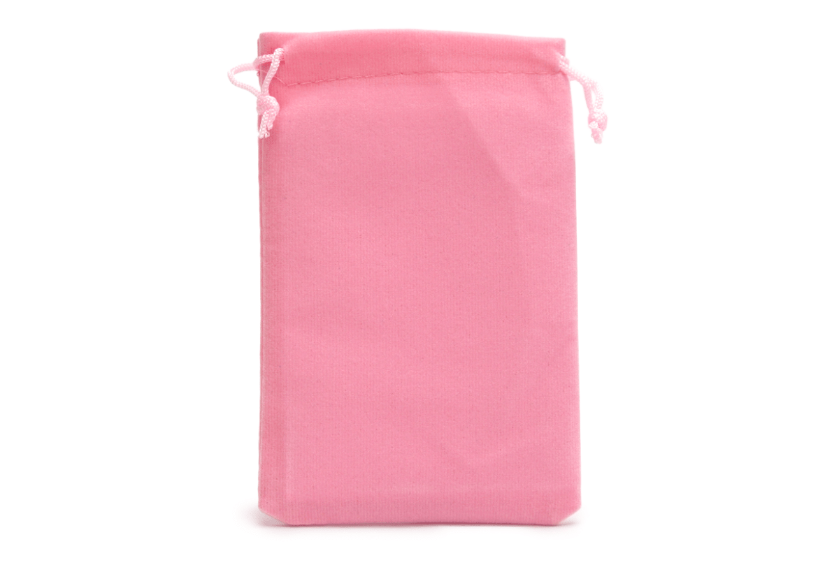 Plain Dice Bag - Pink - DiceRoll UK - We Print Miniatures