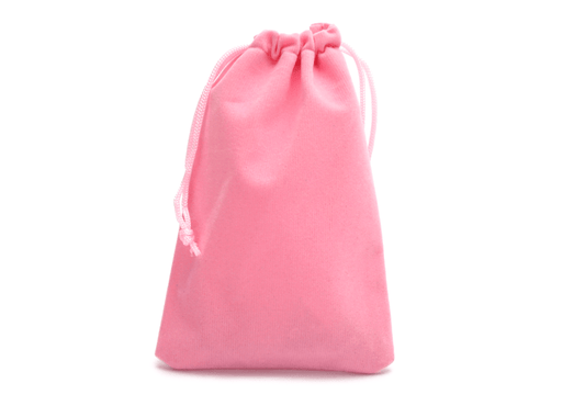 Plain Dice Bag - Pink - DiceRoll UK - We Print Miniatures