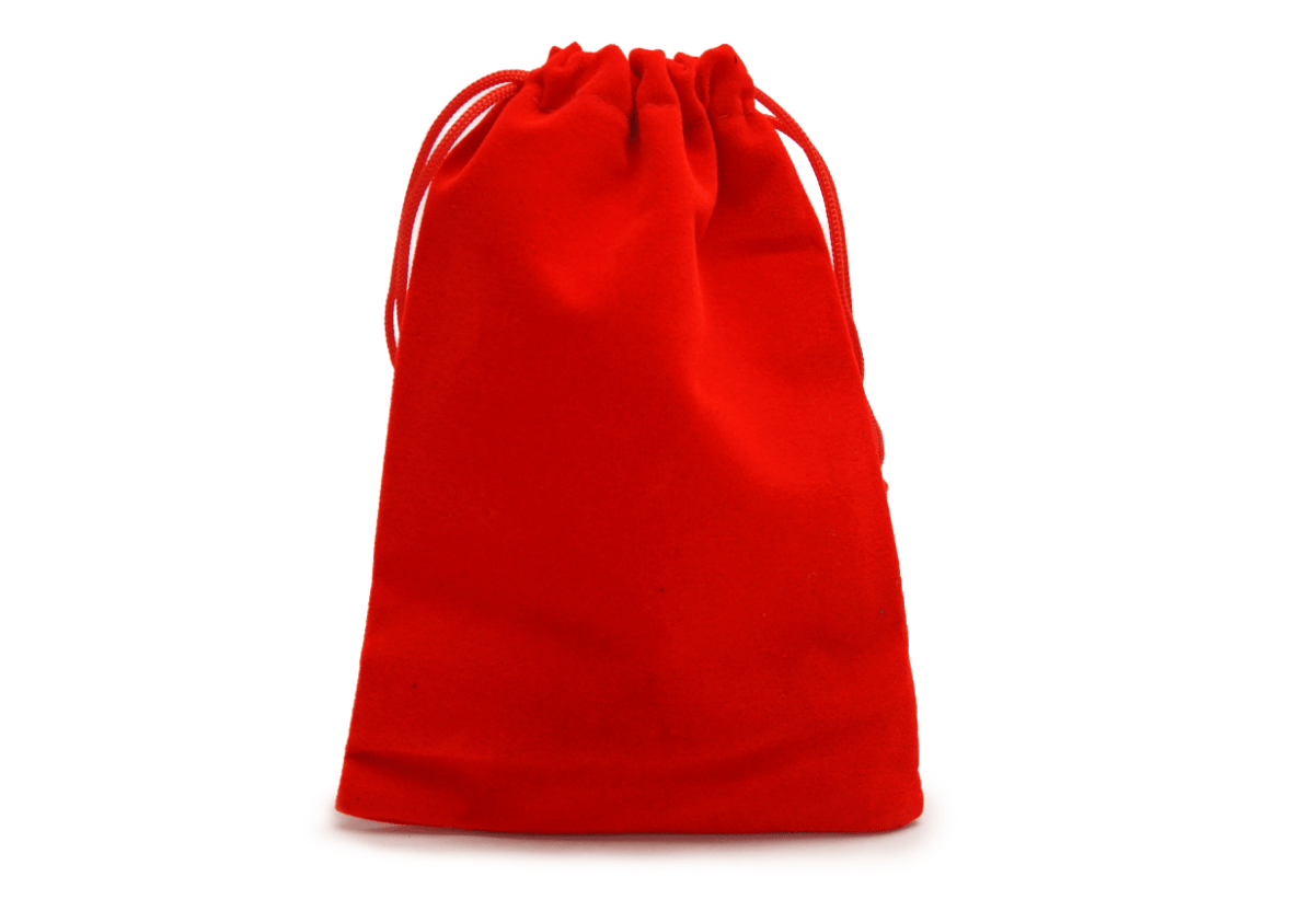 Plain Dice Bag - Red - DiceRoll UK - We Print Miniatures