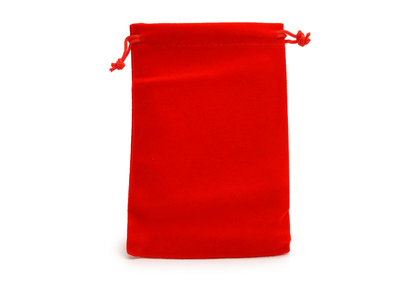 Plain Dice Bag - Red - DiceRoll UK - We Print Miniatures