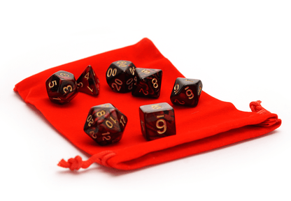 Plain Dice Bag - Red - DiceRoll UK - We Print Miniatures