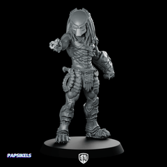 Plasma Pistol Wulfen Skull Hunter Miniature Cyberpunk Xeno - Papsikels Miniatures - We Print Miniatures