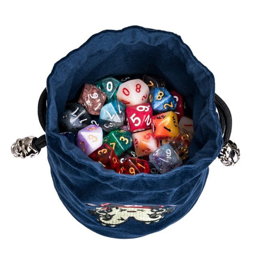 Plunderpus | Flannel Drawstring Dice Bag | Blue - Tabletop Dominion - We Print Miniatures