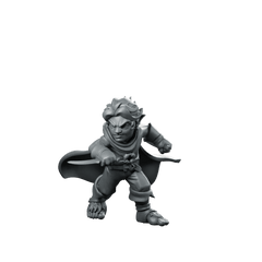 Poised with Dagger Miniature Rogue Assassin Stealth DnD - CastNPlay - We Print Miniatures