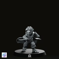 Poised with Dagger Miniature - CastNPlay - We Print Miniatures