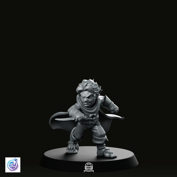 Poised with Dagger Miniature - CastNPlay - We Print Miniatures