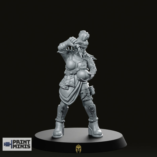 Poison Mistress Miniature -PrintMinis - We Print Miniatures