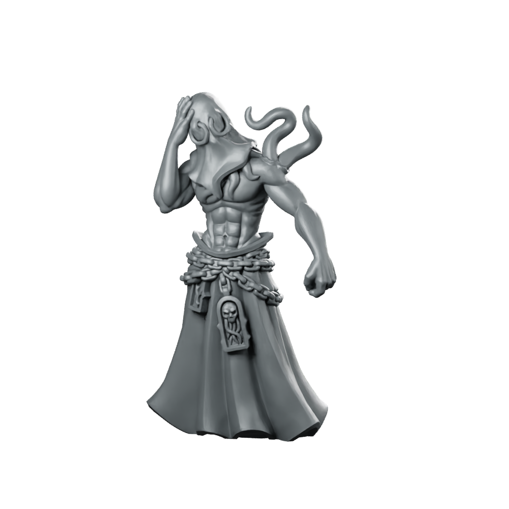 Possessed Chaotic Miniature Eldritch Horror Cursed NPC Miniature 360 Spin 01