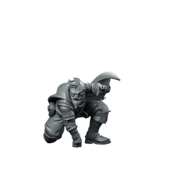Power Stance Miniature Dynamic Warrior Rogue Pose - CastNPlay - We Print Miniatures