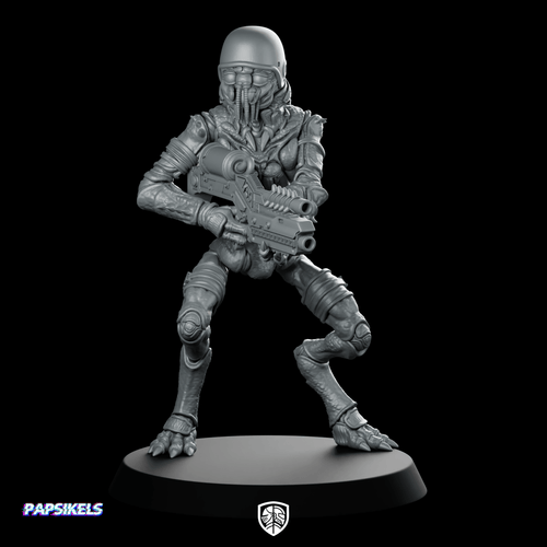 Prawn Outlander Rebel Fighter 1 Miniature Sci - fi - Papsikels Miniatures - We Print Miniatures