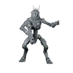 Prawn Outlander Rebel Fighter 3 Miniature Alien Gunner - Papsikels Miniatures - We Print Miniatures