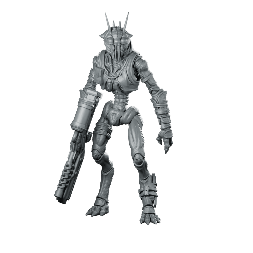 Prawn Outlander Rebel Fighter 4 Miniature Sci - Fi - Papsikels Miniatures - We Print Miniatures