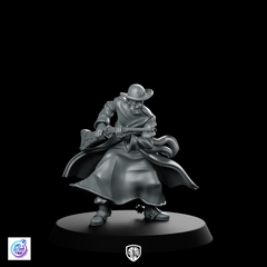 Preacher W Cooper B Western Miniature Rifle Gunslinger