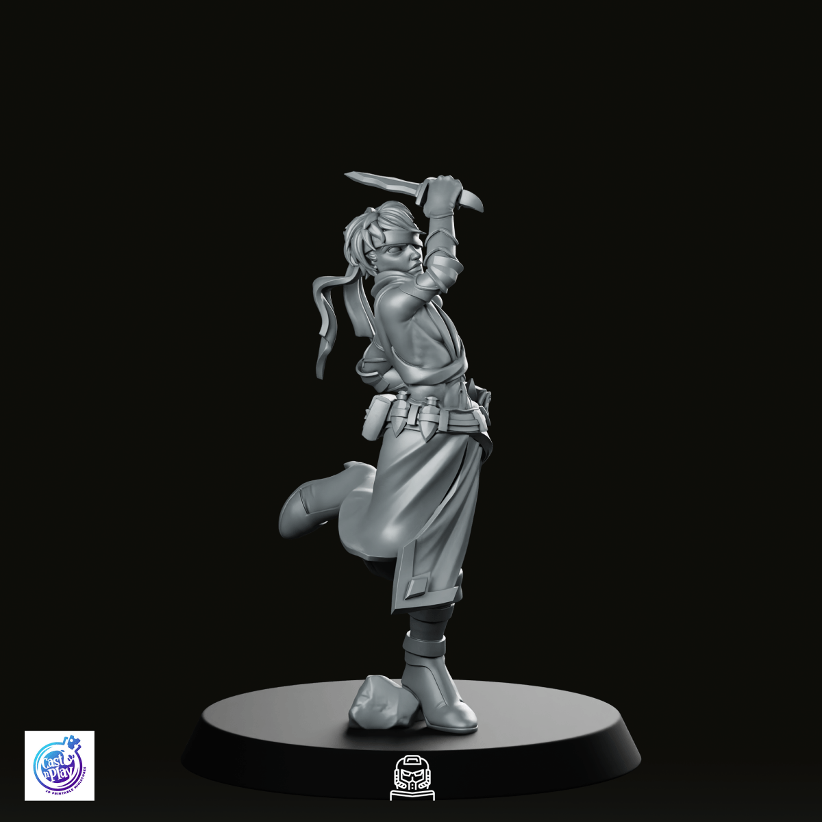 Preparing Slash Miniature - CastNPlay - We Print Miniatures