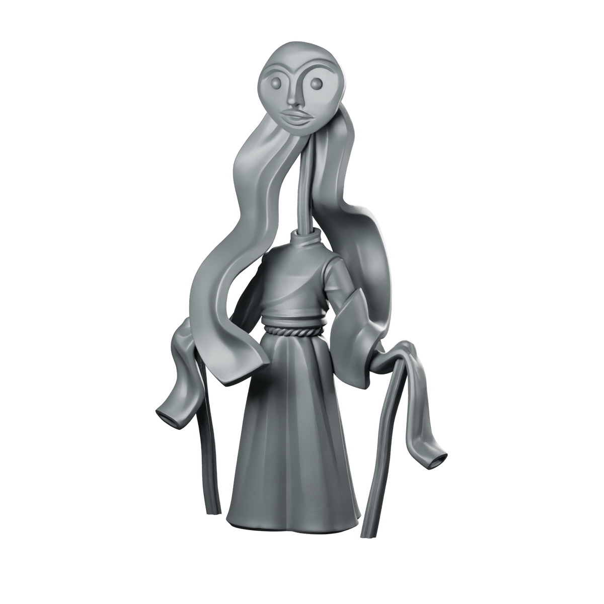 Pretend Person Miniatures Ethereal Robed Spirit Occult Miniature 360 Spin 01