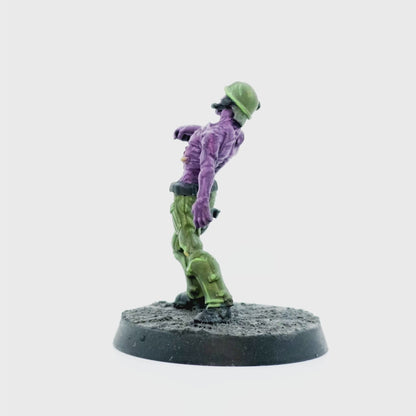 Zombie Colonial Marine Miniature