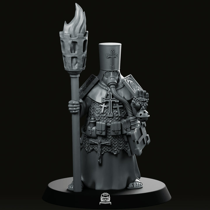 Schützengrabensoldat Priester 2 Miniaturen