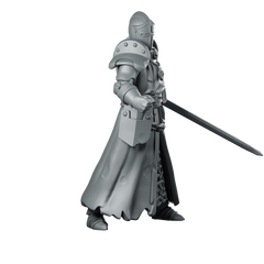 Priest Fight 2 Miniature Armoured Knight Swordsman Miniature 360 Spin 02