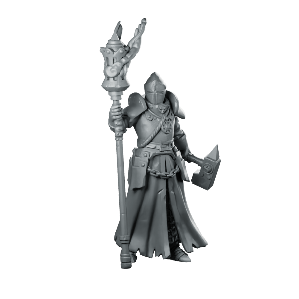 Priest Flag 2 Miniature Templar Paladin Crusader - Galaad - We Print Miniatures