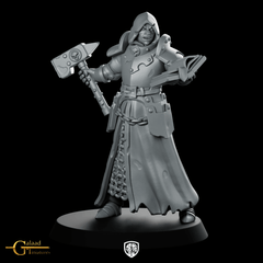 Priest Hold Book 1 Miniature Hooded Battle - Galaad - We Print Miniatures