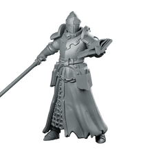 Priest Hold Book 2 Miniature Armoured Knight - Galaad - We Print Miniatures