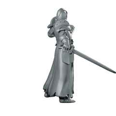 Priest Hold Book 2 Miniature Armoured Knight - Galaad - We Print Miniatures