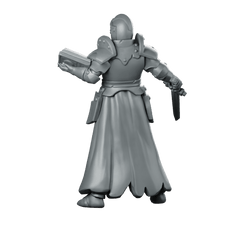 Priest Hold Book 2 Miniature Armoured Knight - Galaad - We Print Miniatures