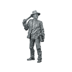 Priest Survivor Miniature Priest Survivor Holy Book Miniature 360 Spin 01