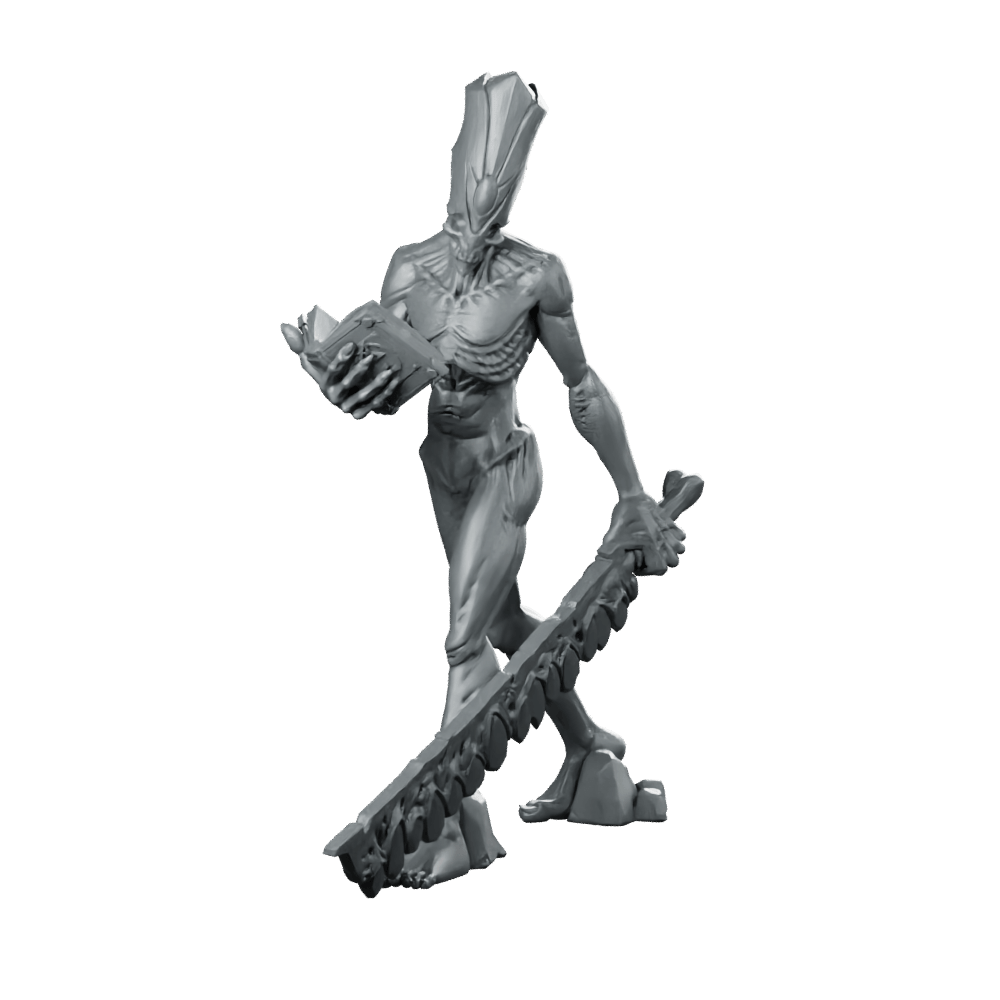 Priest with Sword Miniature Zealous Cleric Warrior - CastNPlay - We Print Miniatures