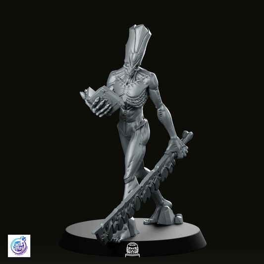 Priest with Sword Miniature - CastNPlay - We Print Miniatures