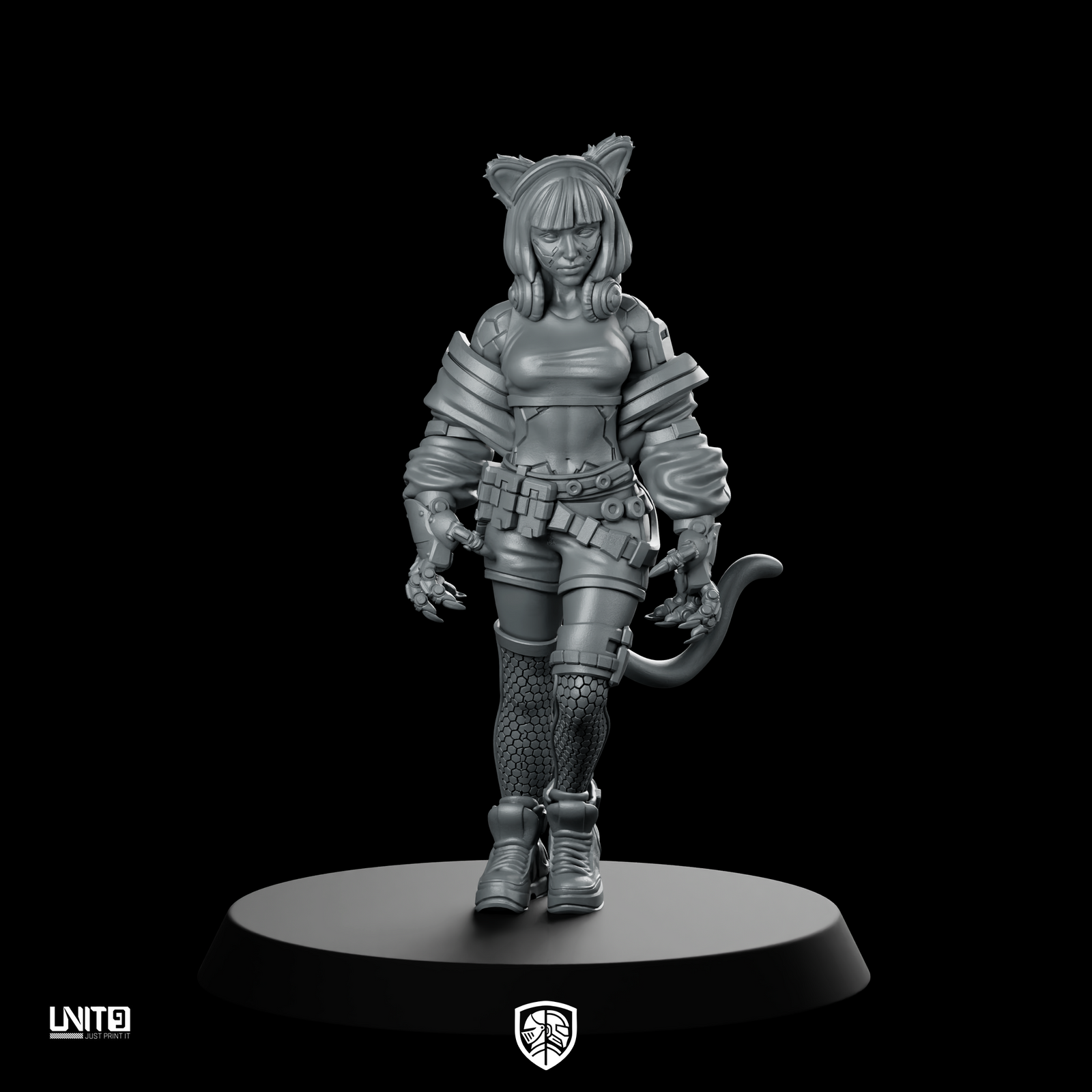 Primal Carbon Fang 1 Miniature Cyberpunk Infiltrator Operative