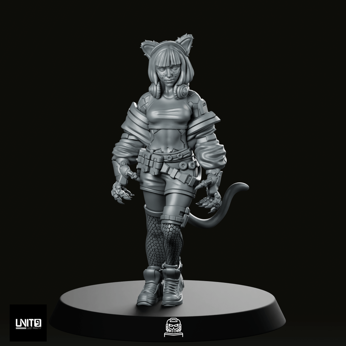 Primal Carbon Fang 1 Miniature - Unit9 - We Print Miniatures