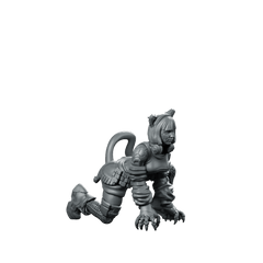 Primal Carbon Fang 2 Miniature Cyberpunk Assassin Stealth - Unit9 - We Print Miniatures