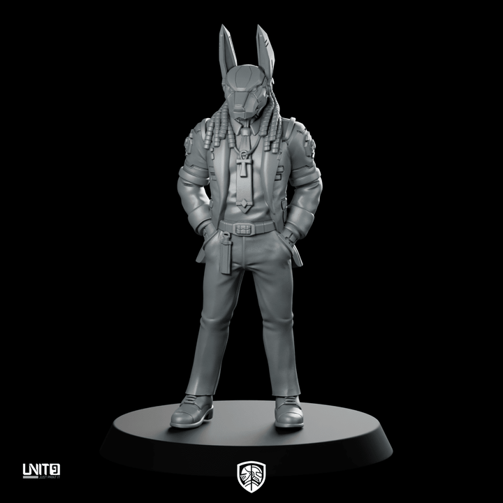 Primal Jackal p1 Miniatuur Cyberpunk Tacticus Operatiepersonage