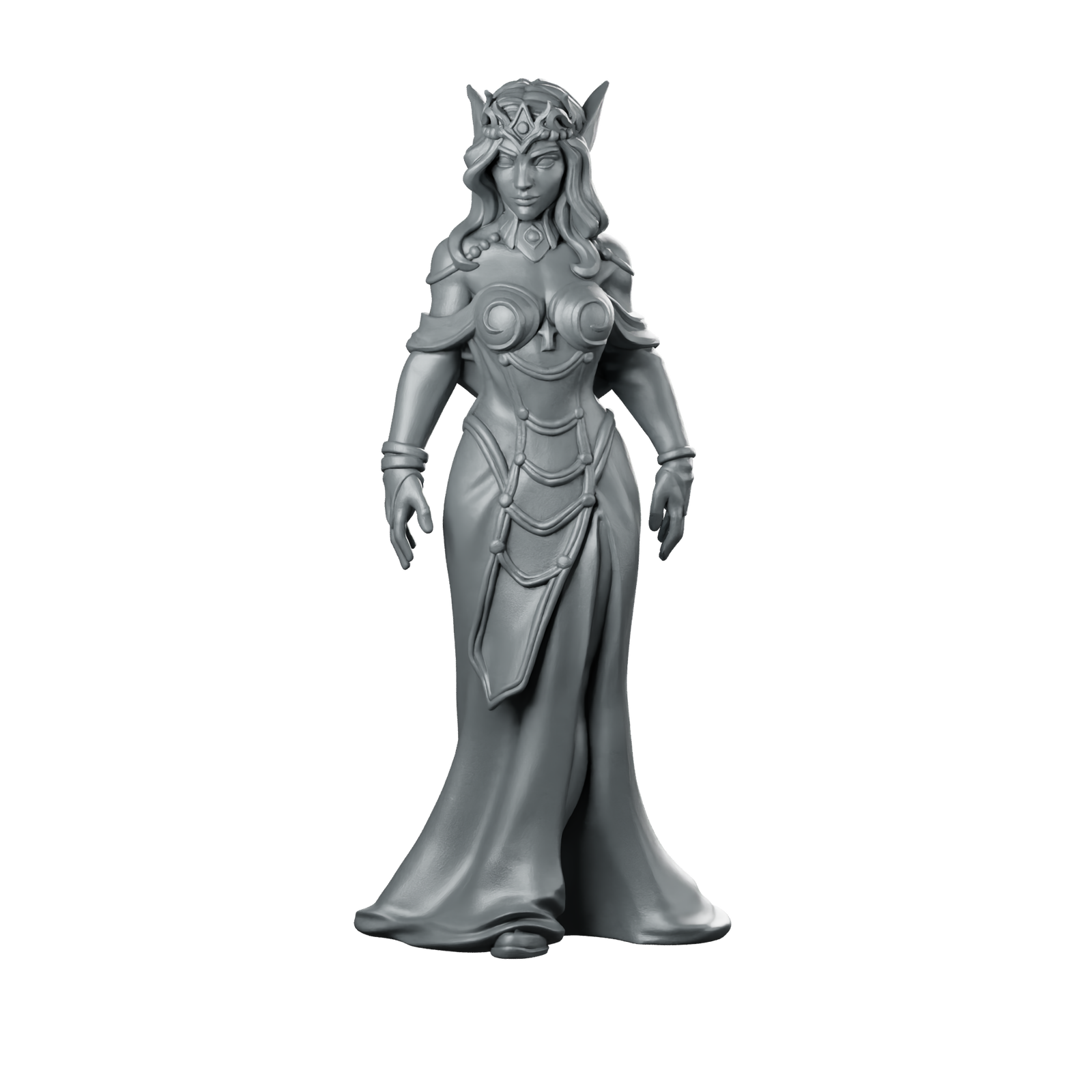 Princess Miniature Elf Queen Sorceress Miniature 360 Spin 01