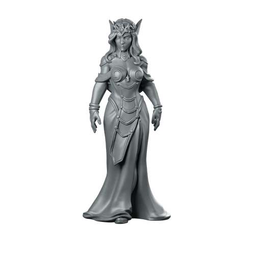 Princess Miniature Elf Queen Sorceress Miniature 360 Spin 01
