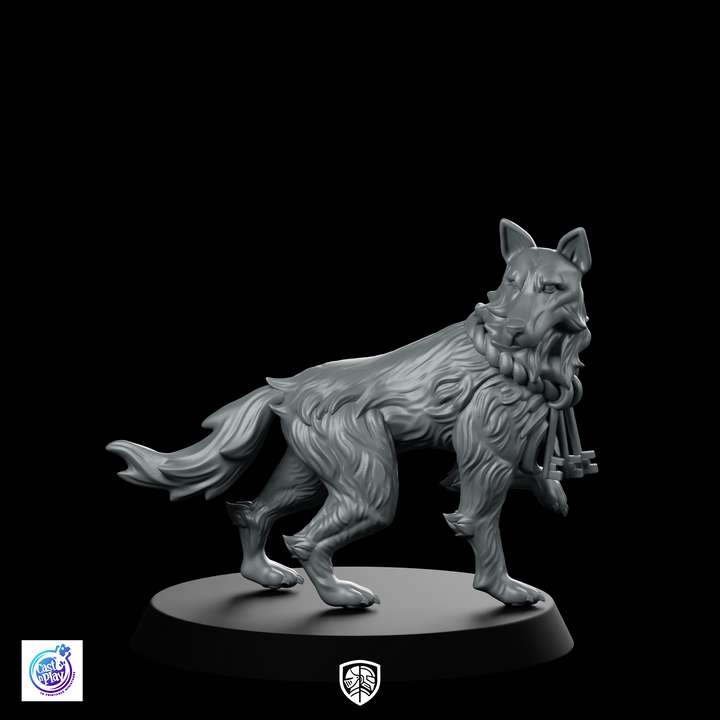 Prison Guard Dog 1 miniatuur trouwe gevangenisbewaker