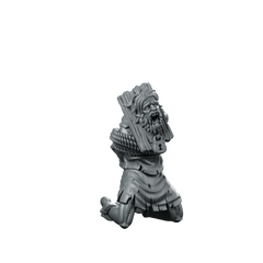 Male Prisoner 1 Fantasy Miniatures miniature Screaming Door-Padlocked Miniature 360 Spin 01