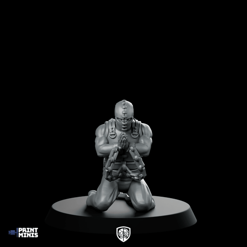 Prisoner Male 2 Miniature Feral Beastman - Across The Realms - We Print Miniatures