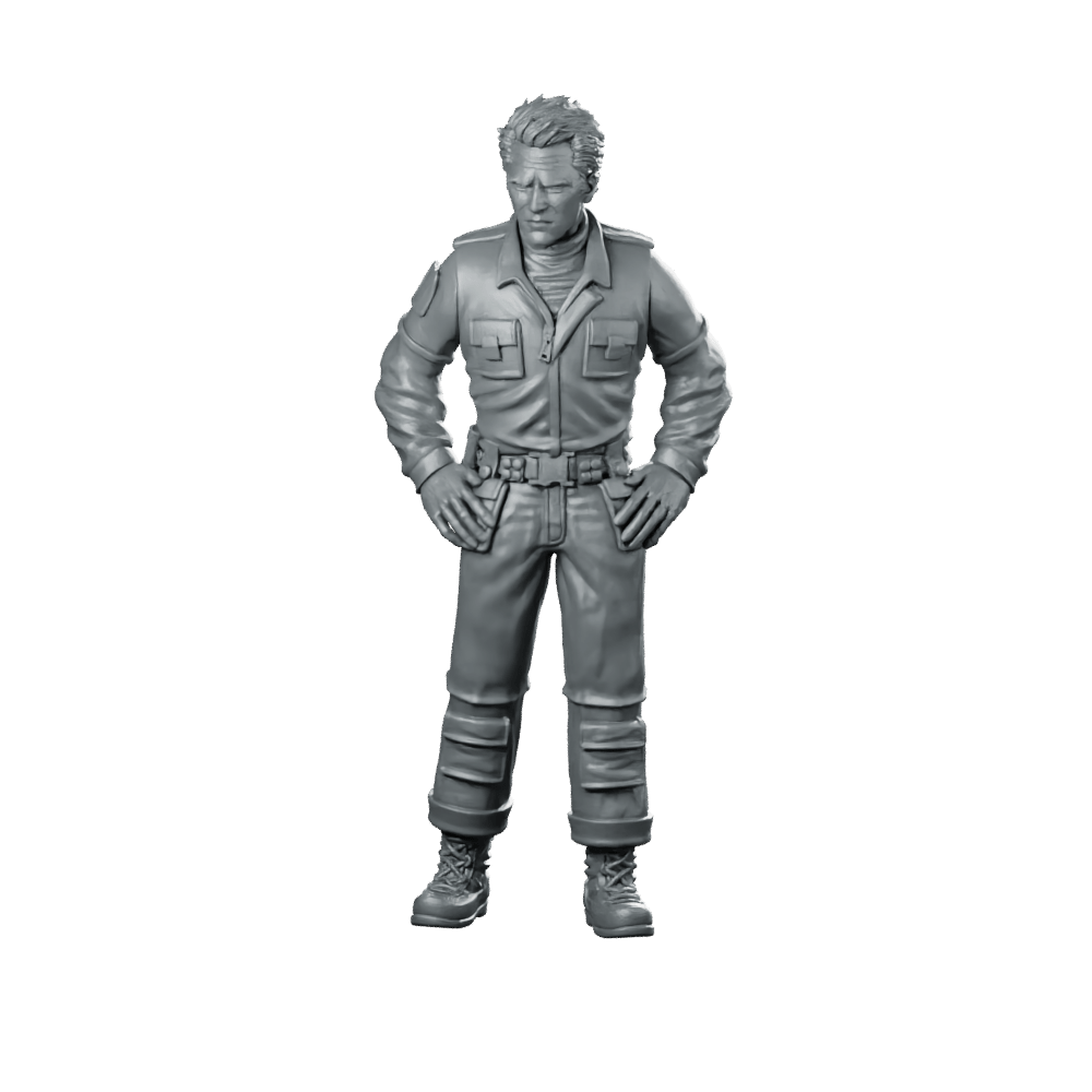 Prodigy Corp Chief Scientist Kirsh 1 Miniature Sci - Fi - Papsikels Miniatures - We Print Miniatures